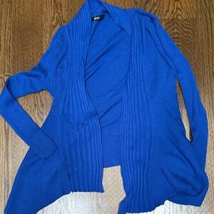 Gloss Women's Blue Open Front Cardigan